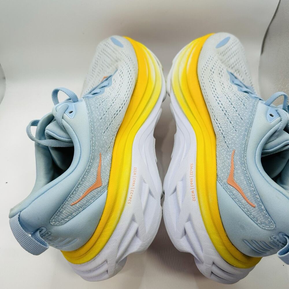 Hoka One One Bondi 8 ‘Blue Summer Song Country Air’ Women's Shoes Size 9 (B) EUC - Picture 6 of 9